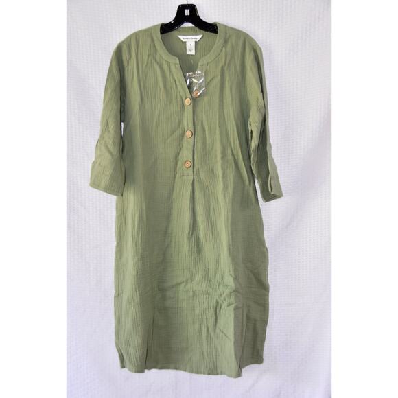 Drapers and Damons Easy Breezy Gauze Sheath Dress Size Small NEW!!! - Picture 1 of 5